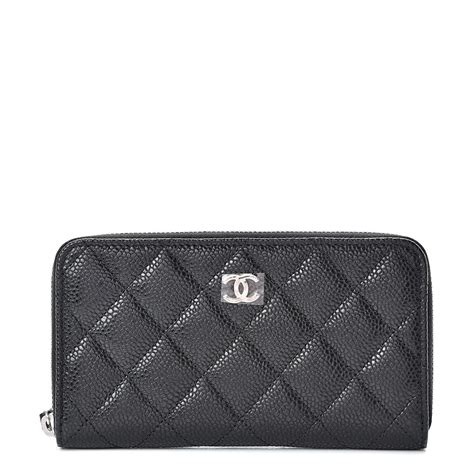 chanel black small wallet|chanel zipped wallet small.